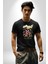 Bugün Değil Kadın Erkek Unisex Siyah Organik Baskılı T-Shirt Penye Yüksek Kalite 5