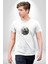 Yin Ile Yang Beyaz Siyah Kurt Kadın Erkek Unisex Beyaz Organik Baskılı T-Shirt Penye Yüksek Kalite 5