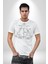 Pisagor Çember Matematik Kadın Erkek Unisex Beyaz Organik Baskılı T-Shirt Penye Yüksek Kalite 4
