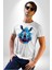 Su Aygırı Hipopotamo Renkli Kadın Erkek Unisex Beyaz Organik Baskılı T-Shirt Penye Yüksek Kalite 2
