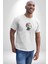 Kafatası Kulaklık Ergen Enerjisi Kadın Erkek Unisex Beyaz Organik Baskılı T-Shirt Penye Yüksek Kalite 2