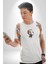 Kafatası Kulaklık Ergen Enerjisi Kadın Erkek Unisex Beyaz Organik Baskılı T-Shirt Penye Yüksek Kalite 5