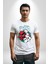 Japon Anime Tengu Maske Kadın Erkek Unisex Beyaz Organik Baskılı T-Shirt Penye Yüksek Kalite 1