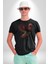 Anka Kuşu Ateş Kuşu Kadın Erkek Unisex Siyah Organik Baskılı T-Shirt Penye Yüksek Kalite 1