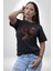 Anka Kuşu Ateş Kuşu Kadın Erkek Unisex Siyah Organik Baskılı T-Shirt Penye Yüksek Kalite 2