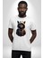 Hip Hop Gençlik Kedi Çeket Kadın Erkek Unisex Beyaz Organik Baskılı T-Shirt Penye Yüksek Kalite 5