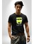 Sık Sık Mutlu Gülmek Teddy Bear Kadın Erkek Unisex Siyah Organik Baskılı T-Shirt Penye Yüksek Kalite 2