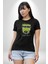 Sık Sık Mutlu Gülmek Teddy Bear Kadın Erkek Unisex Siyah Organik Baskılı T-Shirt Penye Yüksek Kalite 3