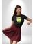 Sık Sık Mutlu Gülmek Teddy Bear Kadın Erkek Unisex Siyah Organik Baskılı T-Shirt Penye Yüksek Kalite 5