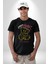 Artık Katlan Kadın Erkek Unisex Siyah Organik Baskılı T-Shirt Penye Yüksek Kalite 1