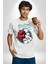 Japon Anime Tengu Maske Kadın Erkek Unisex Beyaz Organik Baskılı T-Shirt Penye Yüksek Kalite 5