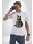 British Shorthair Kedi Kadın Erkek Unisex Beyaz Organik Baskılı T-Shirt Penye Yüksek Kalite 1