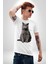 British Shorthair Kedi Kadın Erkek Unisex Beyaz Organik Baskılı T-Shirt Penye Yüksek Kalite 2