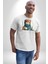 Türk Kahvesi Kedi Kadın Erkek Unisex Beyaz Organik Baskılı T-Shirt Penye Yüksek Kalite 3