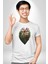 Doğanın Kalbi Yeşillikler Kalp Kadın Erkek Unisex Beyaz Organik Baskılı T-Shirt Penye Yüksek Kalite 1