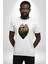 Doğanın Kalbi Yeşillikler Kalp Kadın Erkek Unisex Beyaz Organik Baskılı T-Shirt Penye Yüksek Kalite 2