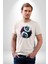 Renkli Yin Ile Yang Kuramı Kadın Erkek Unisex Beyaz Organik Baskılı T-Shirt Penye Yüksek Kalite 4