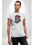 Kırmızı Şapka Maymun Kadın Erkek Unisex Beyaz Organik Baskılı T-Shirt Penye Yüksek Kalite 5