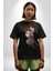 Naruto Shippuden Gaara Pamuklu Bisiklet Yaka Kadın Erkek Oversize Boyfriend Dijital Baskılı Siyah T-Shirt 4