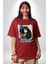 Anime Levi Ackerman Beyaz ve Siyah Kanatlar Pamuklu Bisiklet Yaka Kadın Erkek Oversize Boyfriend Dijital Baskılı Kırmızı T-Shirt 3