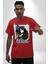 Anime Levi Ackerman Beyaz ve Siyah Kanatlar Pamuklu Bisiklet Yaka Kadın Erkek Oversize Boyfriend Dijital Baskılı Kırmızı T-Shirt 4