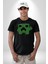 Minecraft Creeper Kadın Erkek Unisex Siyah Organik Baskılı T-Shirt Penye Yüksek Kalite 5