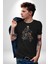 Cehennem Melekleri Motorsiklet Kurukafa Kadın Erkek Unisex Siyah Organik Baskılı T-Shirt Penye Yüksek Kalite 5