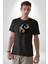 Yin Ile Yang Kuramı Kadın Erkek Unisex Siyah Organik Baskılı T-Shirt Penye Yüksek Kalite 5