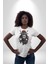 Asyalı Japon Samuray Savaşcı Kadın Erkek Unisex Beyaz Organik Baskılı T-Shirt Penye Yüksek Kalite 1