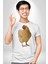 Tavuk Kadın Erkek Unisex Beyaz Organik Baskılı T-Shirt Penye Yüksek Kalite 4