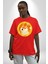 Doge Coin Pamuklu Bisiklet Yaka Kadın Erkek Oversize Boyfriend Dijital Baskılı Kırmızı T-Shirt 4