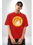 Doge Coin Pamuklu Bisiklet Yaka Kadın Erkek Oversize Boyfriend Dijital Baskılı Kırmızı T-Shirt 5
