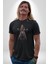 Motosiklet Kadın Kadın Erkek Unisex Siyah Organik Baskılı T-Shirt Penye Yüksek Kalite 2