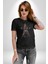 Motosiklet Kadın Kadın Erkek Unisex Siyah Organik Baskılı T-Shirt Penye Yüksek Kalite 3