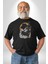 Gangster Panda Kadın Erkek Unisex Siyah Organik Baskılı T-Shirt Penye Yüksek Kalite 5