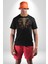 Bereket Fil Hintli Tasarım Kadın Erkek Unisex Siyah Organik Baskılı T-Shirt Penye Yüksek Kalite 1
