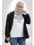 Mandala Renkli Fil Kadın Erkek Unisex Beyaz Organik Baskılı T-Shirt Penye Yüksek Kalite 2