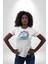 At Mandala Kafası Kadın Erkek Unisex Beyaz Organik Baskılı T-Shirt Penye Yüksek Kalite 1