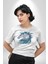 At Mandala Kafası Kadın Erkek Unisex Beyaz Organik Baskılı T-Shirt Penye Yüksek Kalite 2