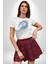 At Mandala Kafası Kadın Erkek Unisex Beyaz Organik Baskılı T-Shirt Penye Yüksek Kalite 3