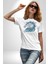 At Mandala Kafası Kadın Erkek Unisex Beyaz Organik Baskılı T-Shirt Penye Yüksek Kalite 4