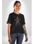 Motosiklet Kadın Kadın Erkek Unisex Siyah Organik Baskılı T-Shirt Penye Yüksek Kalite 5