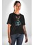 Halter Spor Güneş Gözlüüğü Tavşan Kadın Erkek Unisex Siyah Organik Baskılı T-Shirt Penye Yüksek Kalite 2
