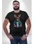 Halter Spor Güneş Gözlüüğü Tavşan Kadın Erkek Unisex Siyah Organik Baskılı T-Shirt Penye Yüksek Kalite 5