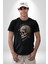 Kuru Kafa Kristal Kadın Erkek Unisex Siyah Organik Baskılı T-Shirt Penye Yüksek Kalite 2