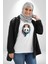 Kulaklık Ayı Panda Kadın Erkek Unisex Beyaz Organik Baskılı T-Shirt Penye Yüksek Kalite 5