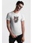 Meksikalı Alebrije Kedi Fütüristik Kedi Kadın Erkek Unisex Beyaz Organik Baskılı T-Shirt Penye Yüksek Kalite 1