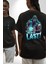Sub Zero Mortal Kombat Bu Kavga Senin Sonun Olacak Siyah Oversize Kadın Erkek Ön ve Sırt Baskılı T-Shirt 1