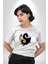 Yin Ile Yang Kuramı Kadın Erkek Unisex Beyaz Organik Baskılı T-Shirt Penye Yüksek Kalite 5