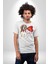 Poodle ve Beagle Sevililer Günü Hediyesi Kadın Erkek Unisex Beyaz Organik Baskılı T-Shirt Penye Yüksek Kalite 3